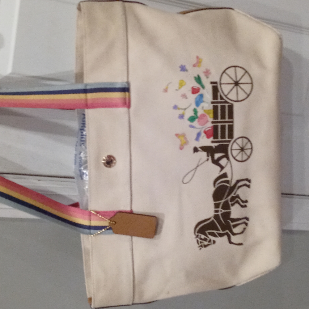 Coach canvas purse